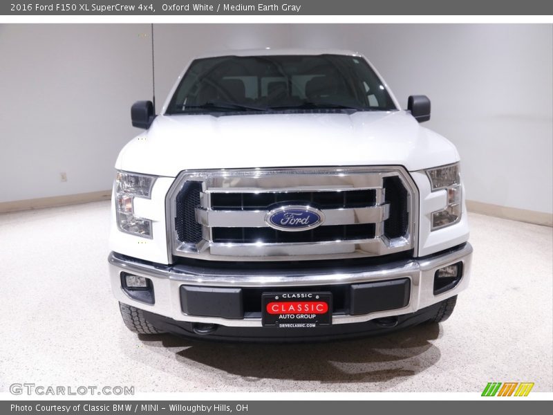 Oxford White / Medium Earth Gray 2016 Ford F150 XL SuperCrew 4x4