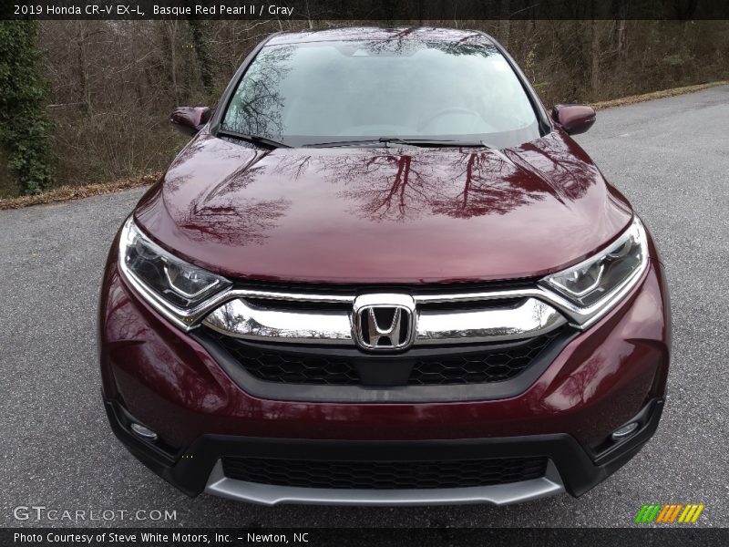 Basque Red Pearl II / Gray 2019 Honda CR-V EX-L