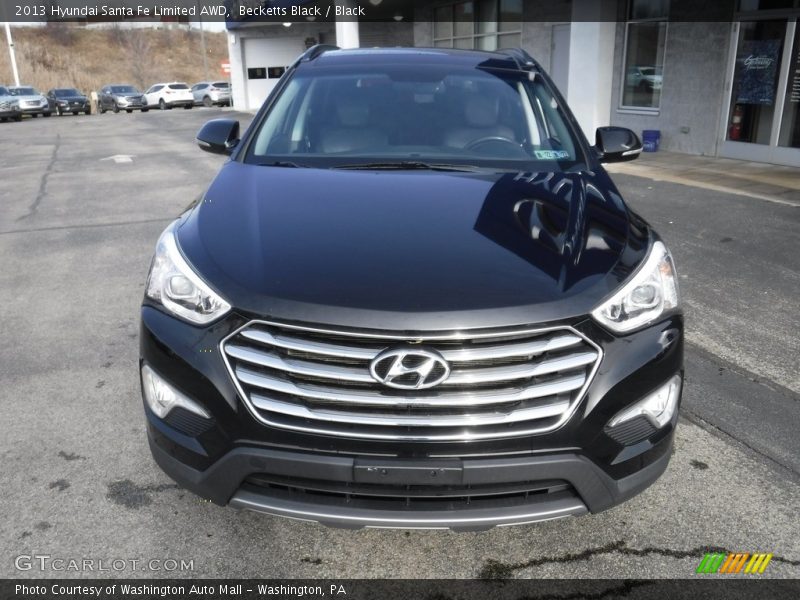Becketts Black / Black 2013 Hyundai Santa Fe Limited AWD