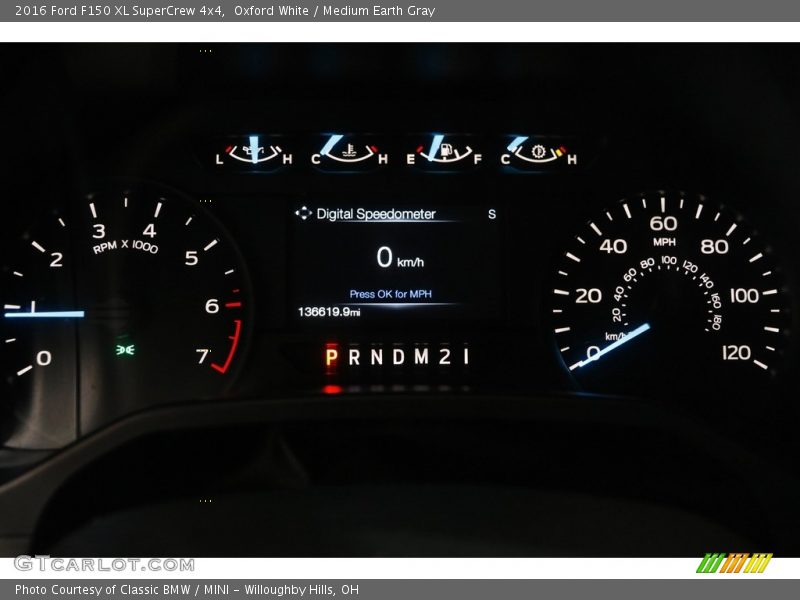Oxford White / Medium Earth Gray 2016 Ford F150 XL SuperCrew 4x4