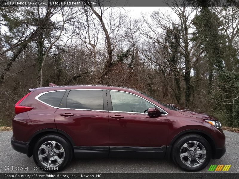 Basque Red Pearl II / Gray 2019 Honda CR-V EX-L