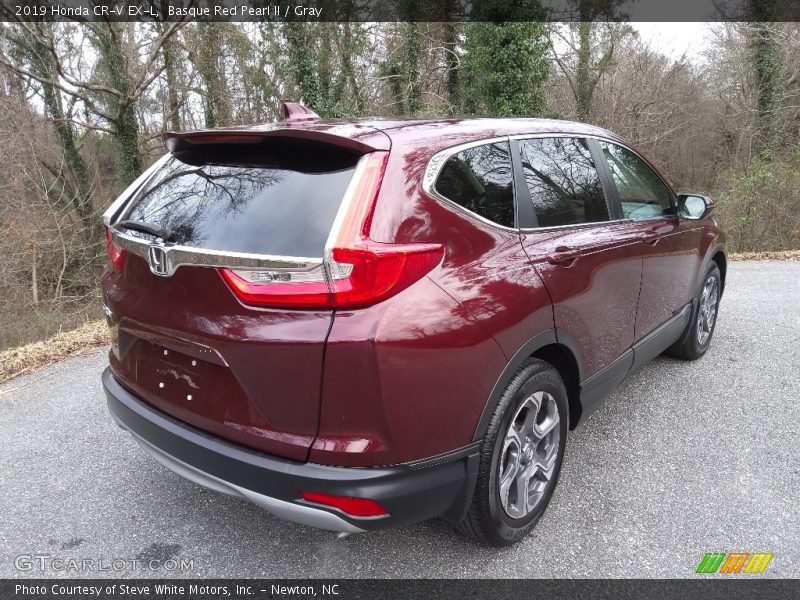 Basque Red Pearl II / Gray 2019 Honda CR-V EX-L