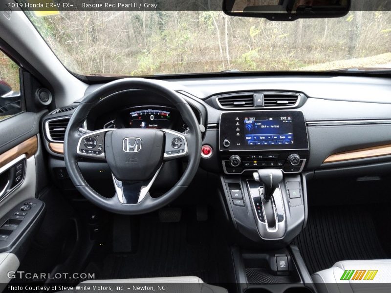 Basque Red Pearl II / Gray 2019 Honda CR-V EX-L