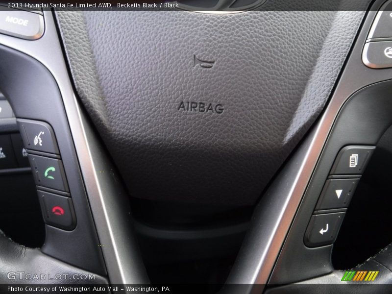 Becketts Black / Black 2013 Hyundai Santa Fe Limited AWD