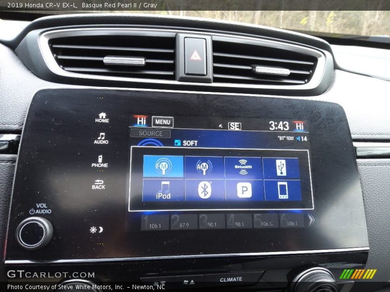 Basque Red Pearl II / Gray 2019 Honda CR-V EX-L
