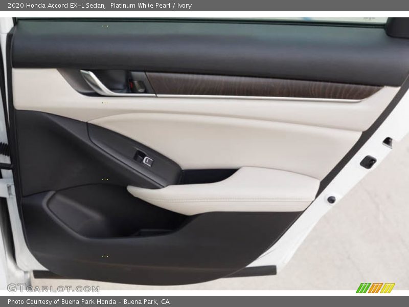 Platinum White Pearl / Ivory 2020 Honda Accord EX-L Sedan