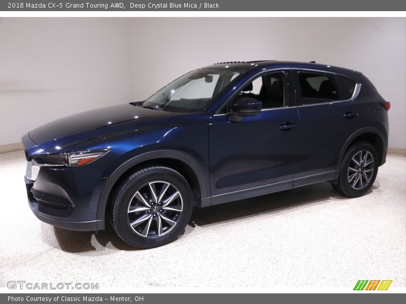 Deep Crystal Blue Mica / Black 2018 Mazda CX-5 Grand Touring AWD