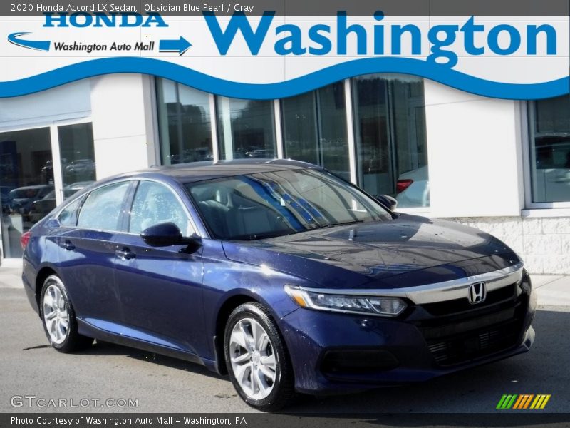 Obsidian Blue Pearl / Gray 2020 Honda Accord LX Sedan