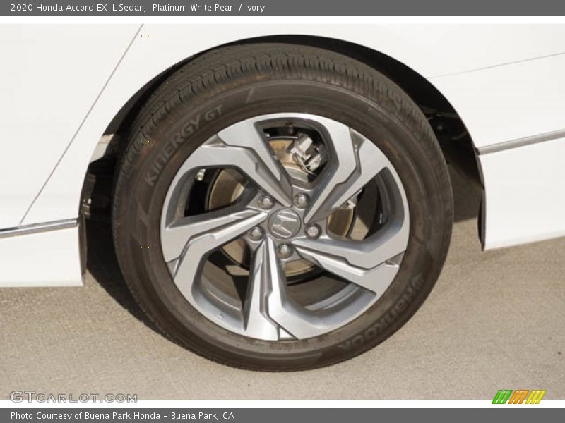 Platinum White Pearl / Ivory 2020 Honda Accord EX-L Sedan