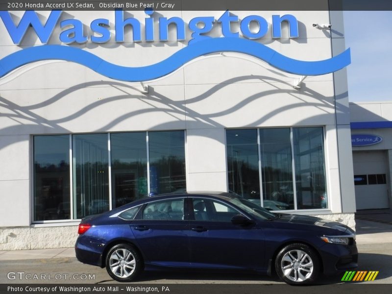 Obsidian Blue Pearl / Gray 2020 Honda Accord LX Sedan