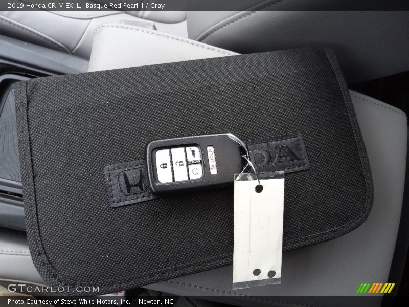 Basque Red Pearl II / Gray 2019 Honda CR-V EX-L