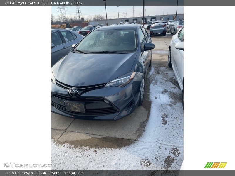 Slate Metallic / Black 2019 Toyota Corolla LE