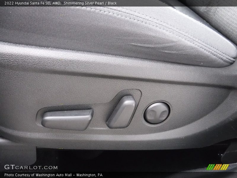 Shimmering Silver Pearl / Black 2022 Hyundai Santa Fe SEL AWD