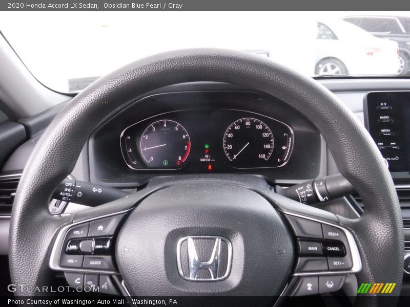 Obsidian Blue Pearl / Gray 2020 Honda Accord LX Sedan