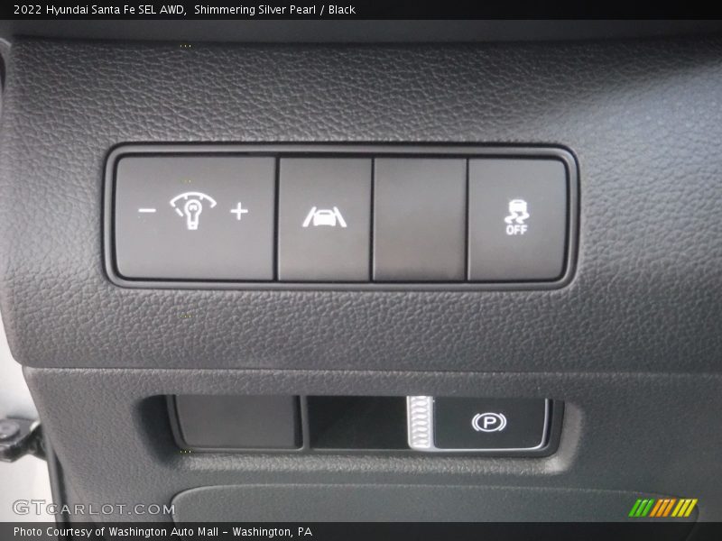 Shimmering Silver Pearl / Black 2022 Hyundai Santa Fe SEL AWD