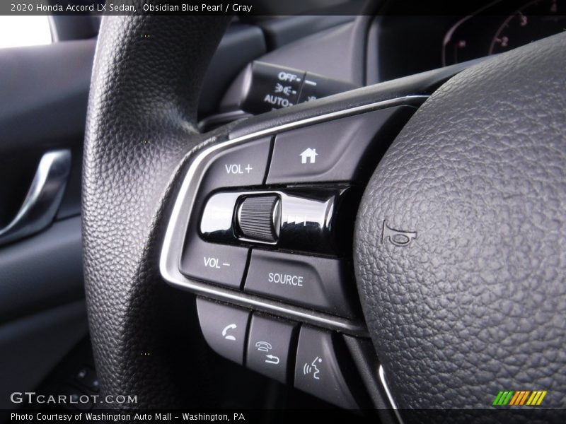 Obsidian Blue Pearl / Gray 2020 Honda Accord LX Sedan
