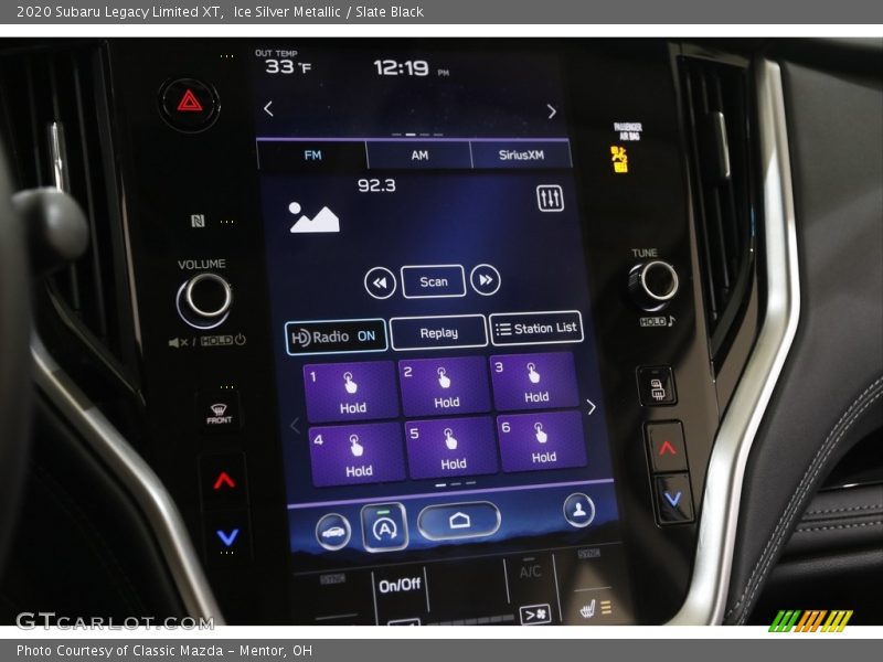 Controls of 2020 Legacy Limited XT