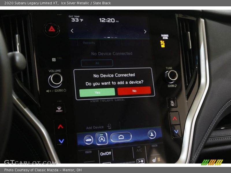 Controls of 2020 Legacy Limited XT