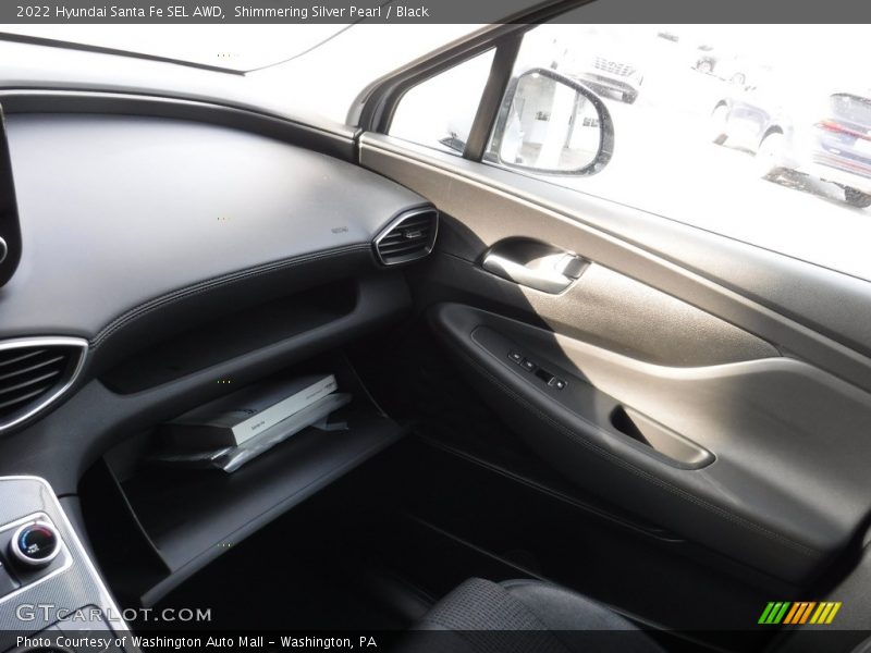 Shimmering Silver Pearl / Black 2022 Hyundai Santa Fe SEL AWD