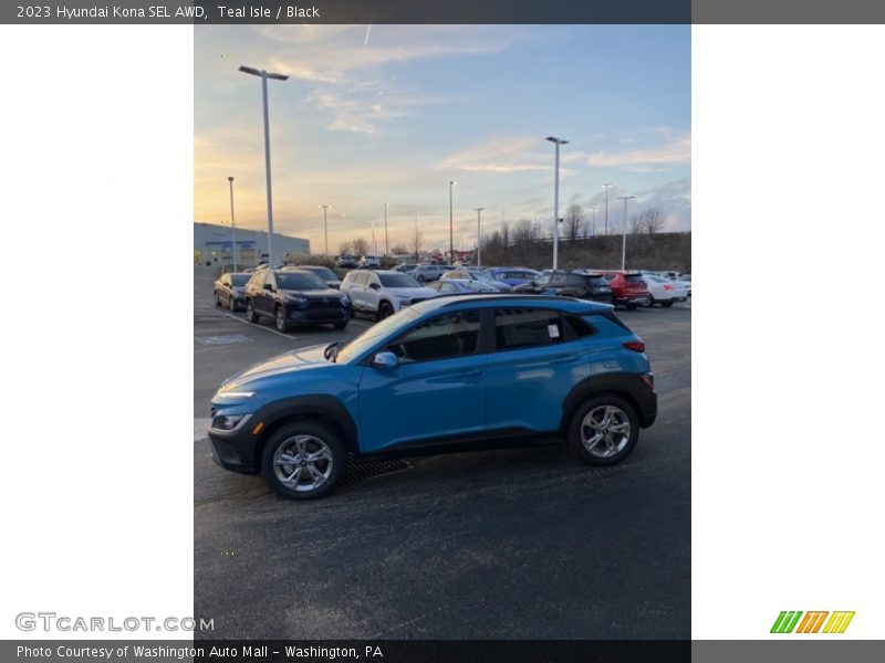 Teal Isle / Black 2023 Hyundai Kona SEL AWD
