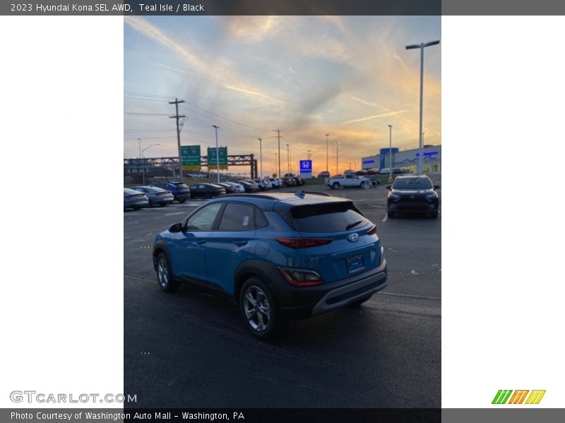 Teal Isle / Black 2023 Hyundai Kona SEL AWD