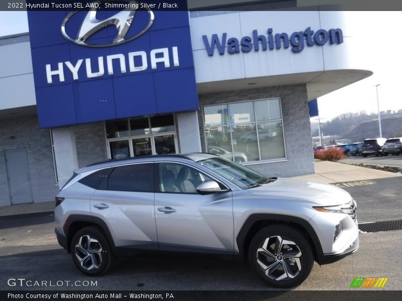 Shimmering Silver / Black 2022 Hyundai Tucson SEL AWD