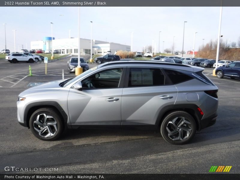 Shimmering Silver / Black 2022 Hyundai Tucson SEL AWD