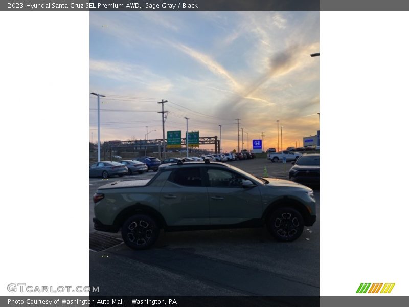 Sage Gray / Black 2023 Hyundai Santa Cruz SEL Premium AWD