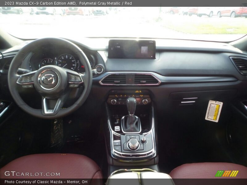 Polymetal Gray Metallic / Red 2023 Mazda CX-9 Carbon Edition AWD