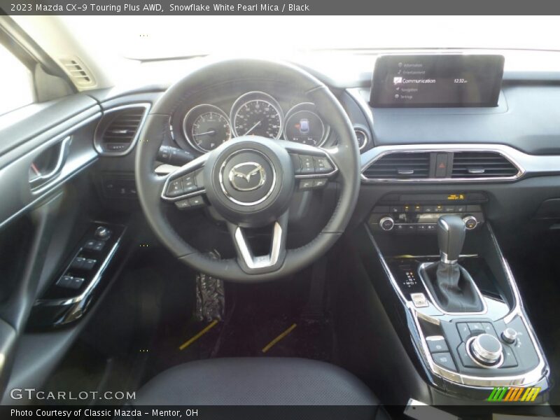 Snowflake White Pearl Mica / Black 2023 Mazda CX-9 Touring Plus AWD