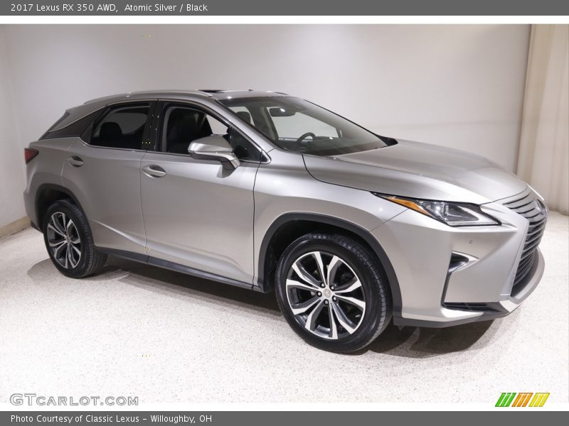 Atomic Silver / Black 2017 Lexus RX 350 AWD