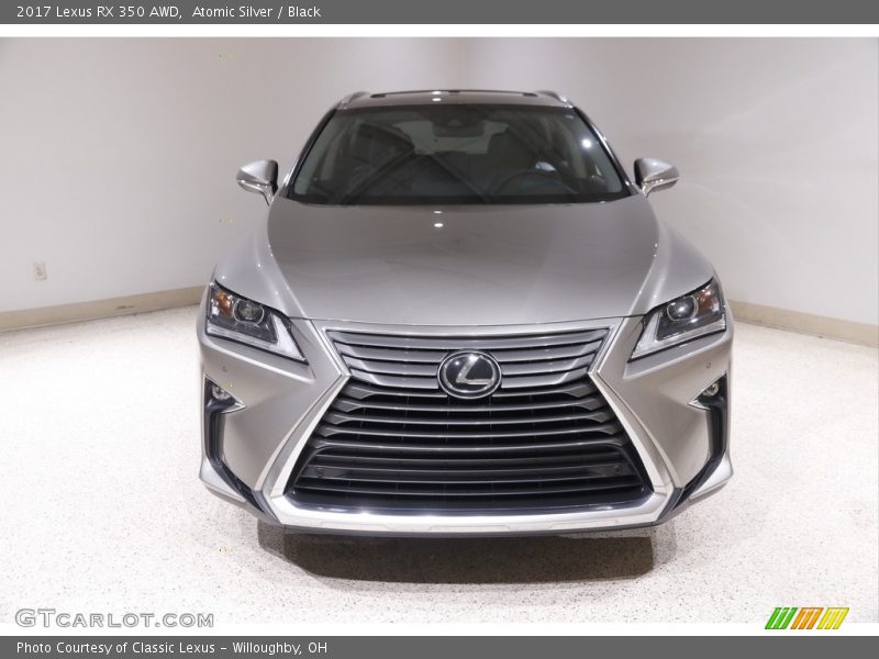 Atomic Silver / Black 2017 Lexus RX 350 AWD