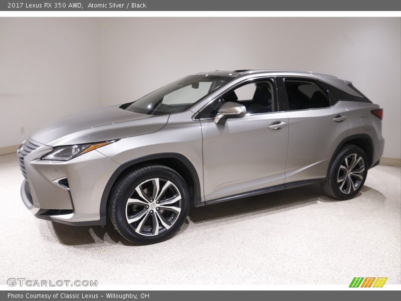 Atomic Silver / Black 2017 Lexus RX 350 AWD