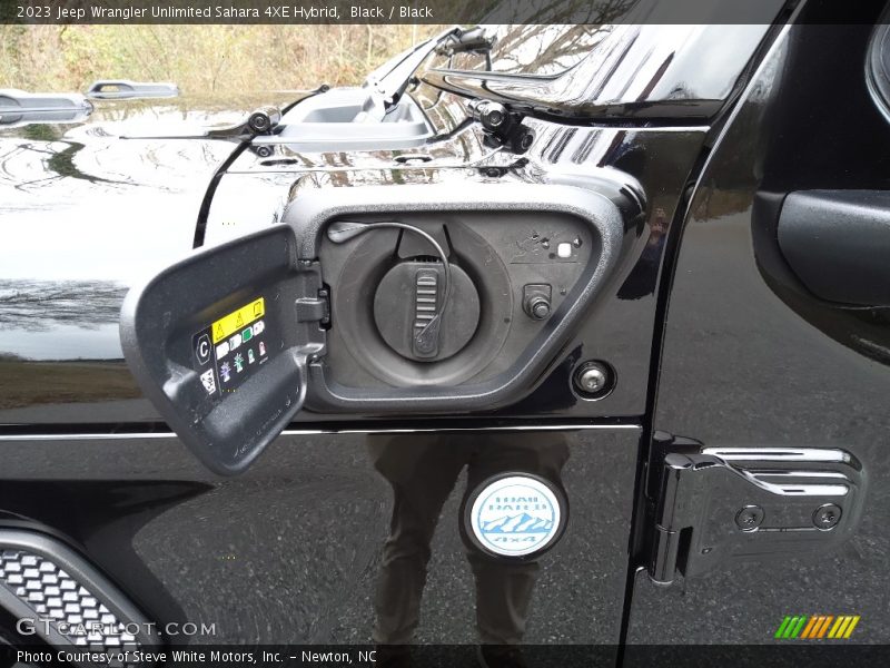 Black / Black 2023 Jeep Wrangler Unlimited Sahara 4XE Hybrid