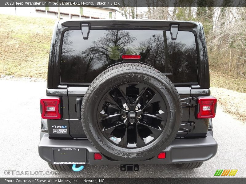 Black / Black 2023 Jeep Wrangler Unlimited Sahara 4XE Hybrid