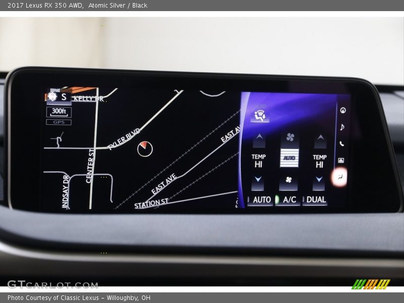 Atomic Silver / Black 2017 Lexus RX 350 AWD