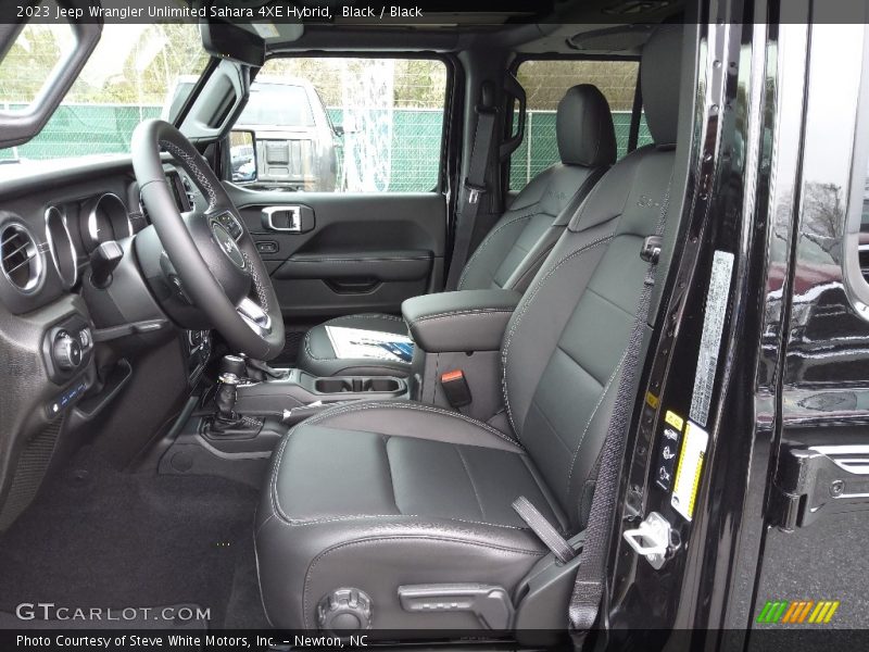 Black / Black 2023 Jeep Wrangler Unlimited Sahara 4XE Hybrid