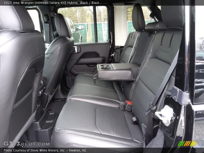 Black / Black 2023 Jeep Wrangler Unlimited Sahara 4XE Hybrid