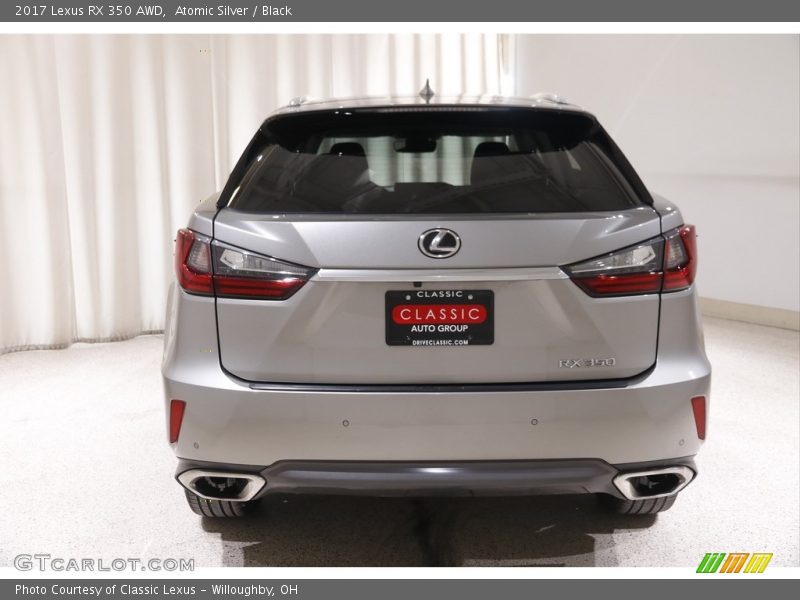 Atomic Silver / Black 2017 Lexus RX 350 AWD