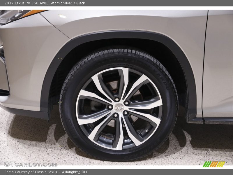 Atomic Silver / Black 2017 Lexus RX 350 AWD