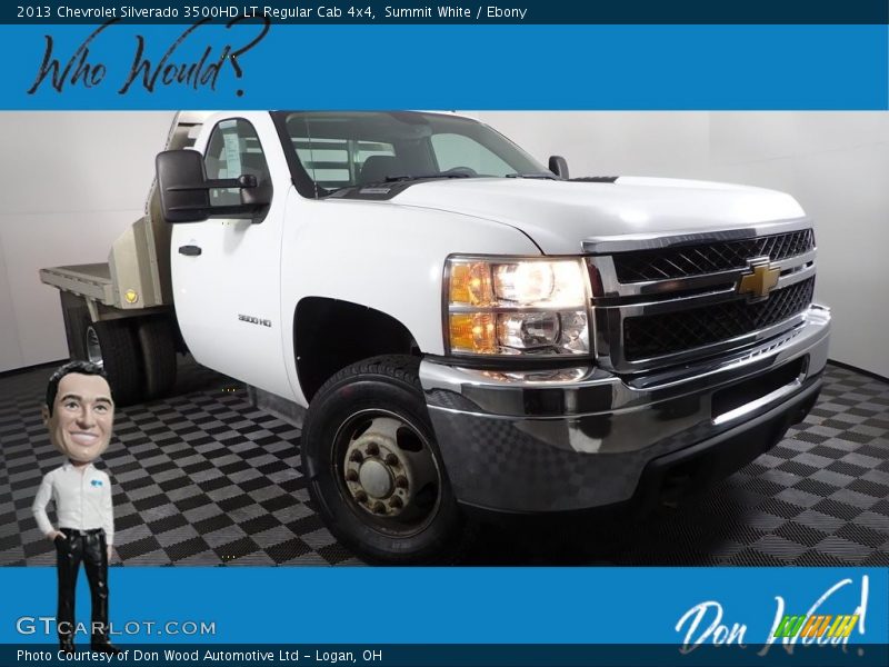 Summit White / Ebony 2013 Chevrolet Silverado 3500HD LT Regular Cab 4x4