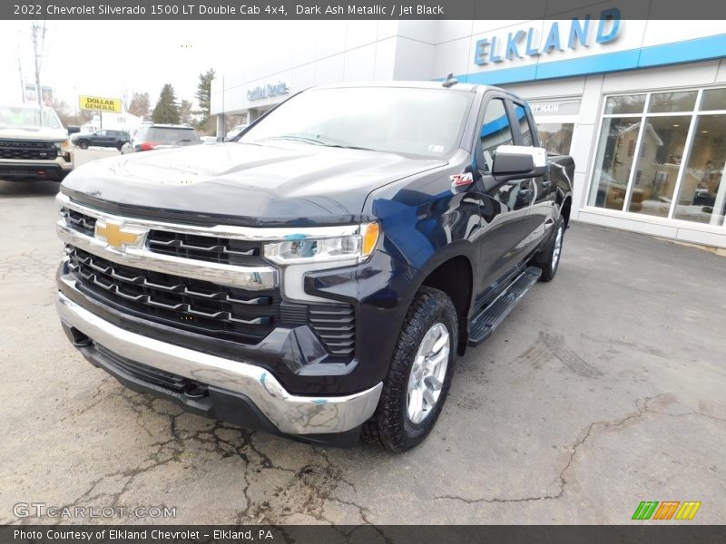 Dark Ash Metallic / Jet Black 2022 Chevrolet Silverado 1500 LT Double Cab 4x4