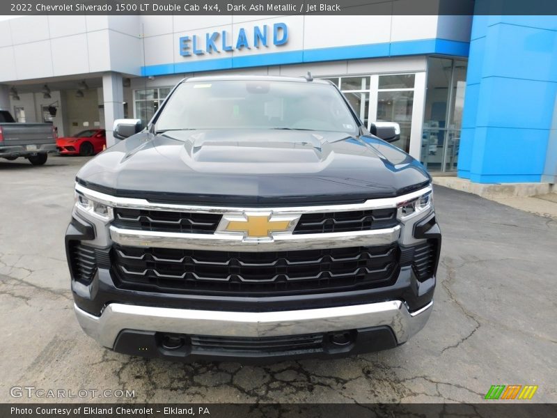 Dark Ash Metallic / Jet Black 2022 Chevrolet Silverado 1500 LT Double Cab 4x4