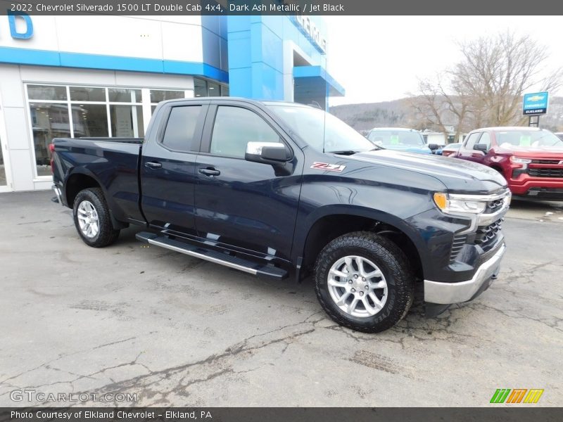 Dark Ash Metallic / Jet Black 2022 Chevrolet Silverado 1500 LT Double Cab 4x4
