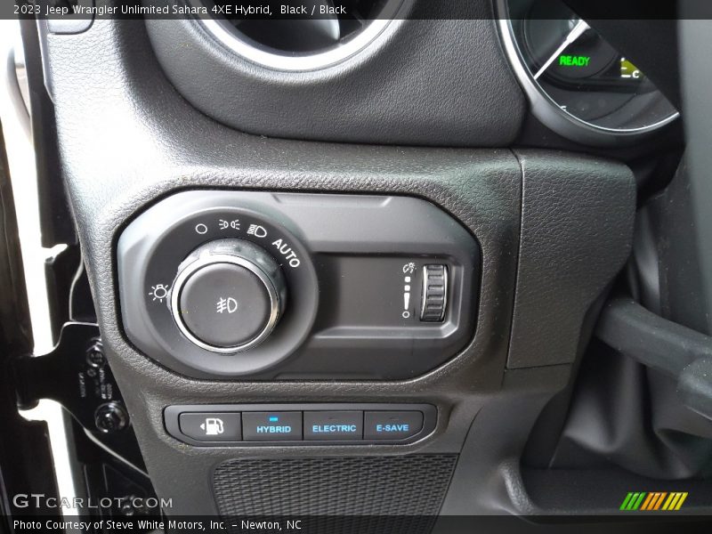 Black / Black 2023 Jeep Wrangler Unlimited Sahara 4XE Hybrid