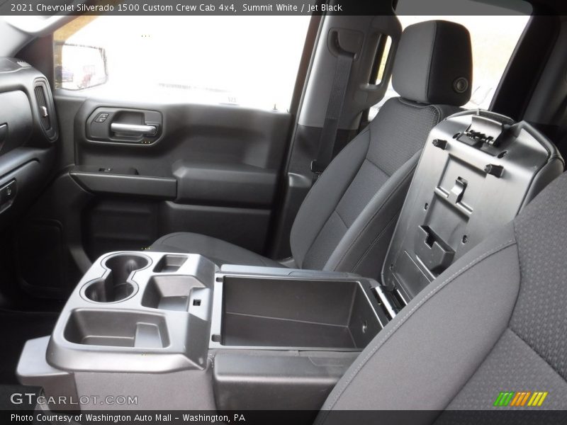 Summit White / Jet Black 2021 Chevrolet Silverado 1500 Custom Crew Cab 4x4