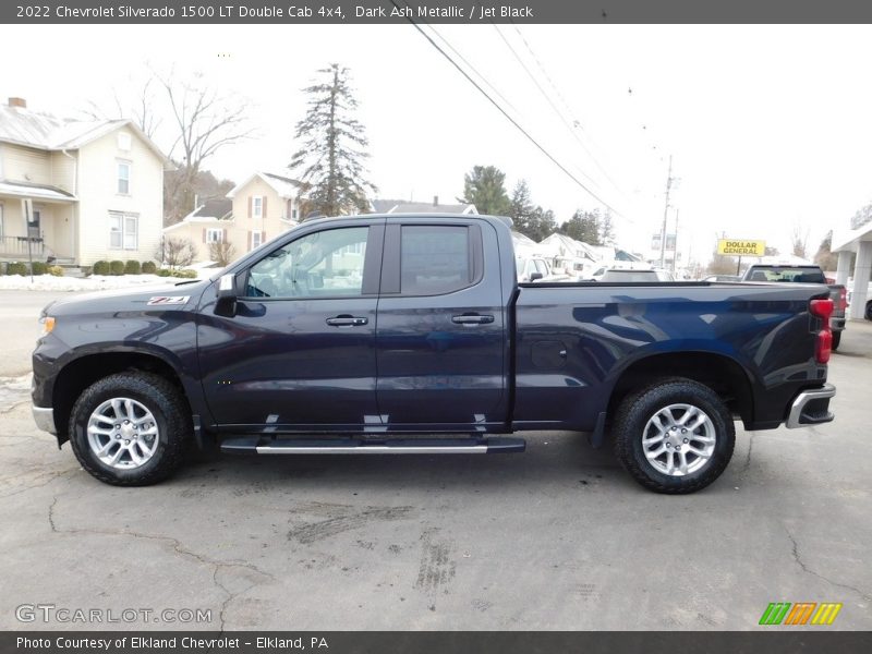 Dark Ash Metallic / Jet Black 2022 Chevrolet Silverado 1500 LT Double Cab 4x4