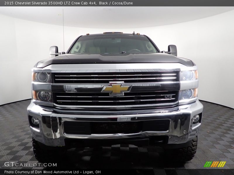Black / Cocoa/Dune 2015 Chevrolet Silverado 3500HD LTZ Crew Cab 4x4