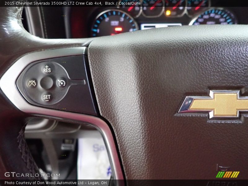 Black / Cocoa/Dune 2015 Chevrolet Silverado 3500HD LTZ Crew Cab 4x4