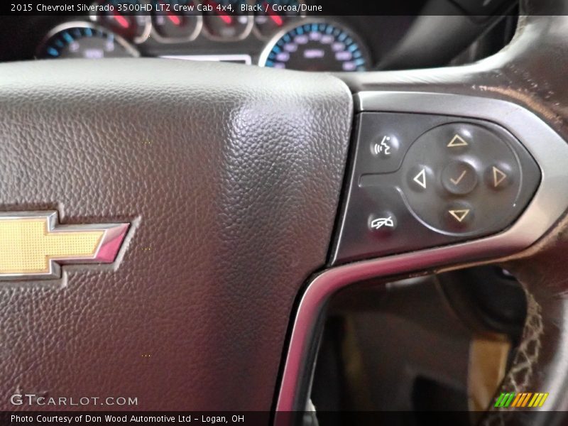 Black / Cocoa/Dune 2015 Chevrolet Silverado 3500HD LTZ Crew Cab 4x4